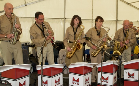 The sax section