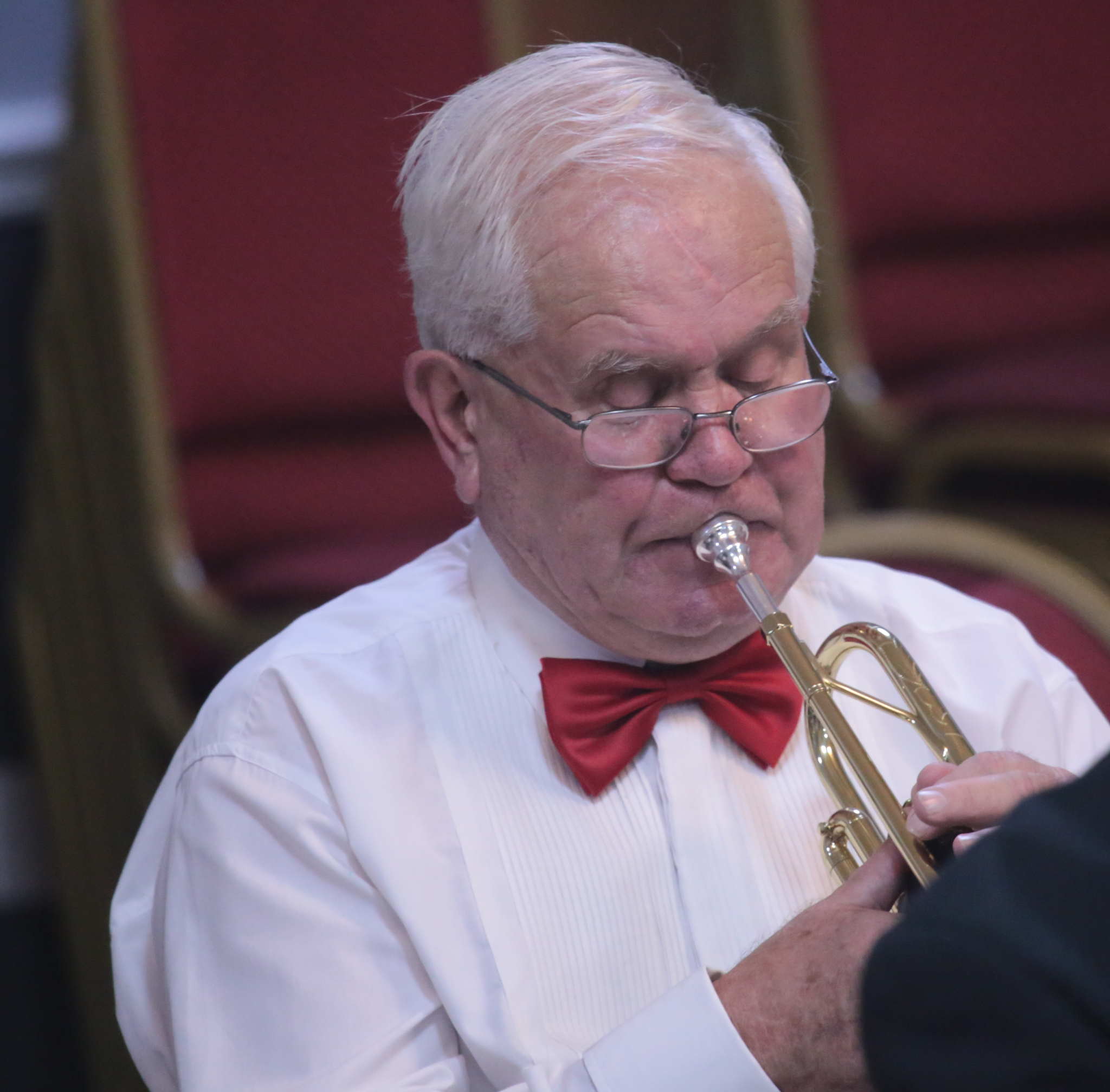 James on trumpet