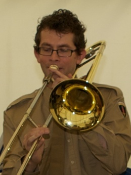 Pete on trombone